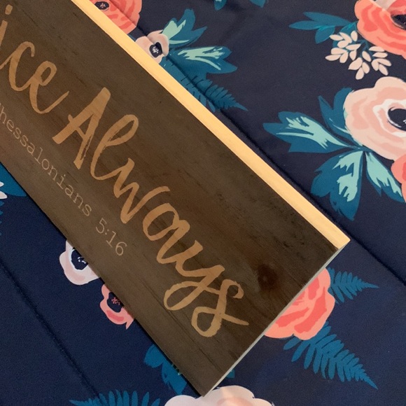 Hobby Lobby Decorative Sign “Rejoice Always” - Picture 2 of 5